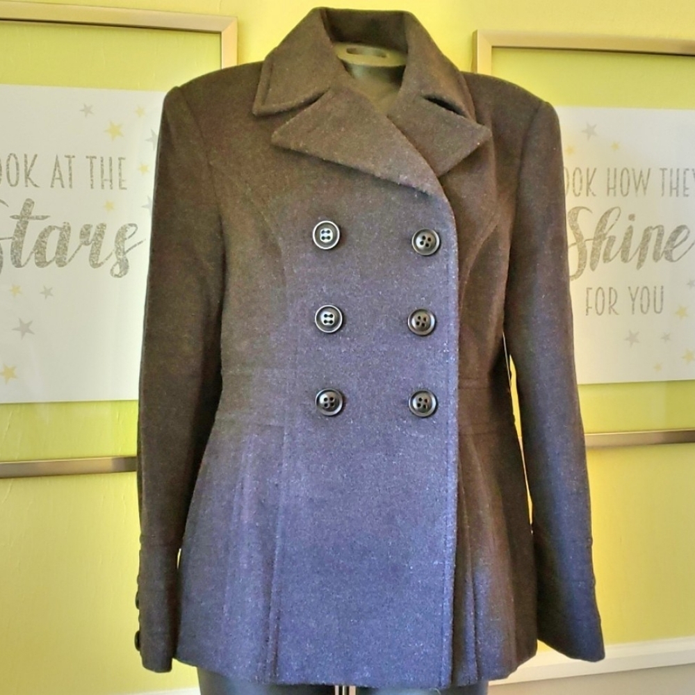 Cashmere/Wool Blend Pea Coat